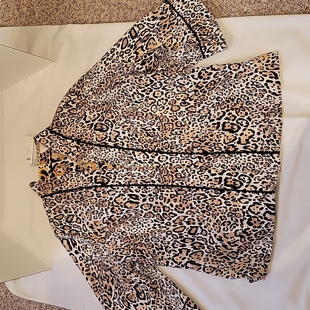 Chicos NWT reversible 3/4 length sleeve jacket sz 3 - Picture 5 of 6
